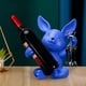 thumbnail image 3 of Estante de exhibición de vino de resina Estatuils de conejo Portas de vino Estante de vino de una cocina Centro de mesa de Azul Gloria Estantería de vino, 3 of 9