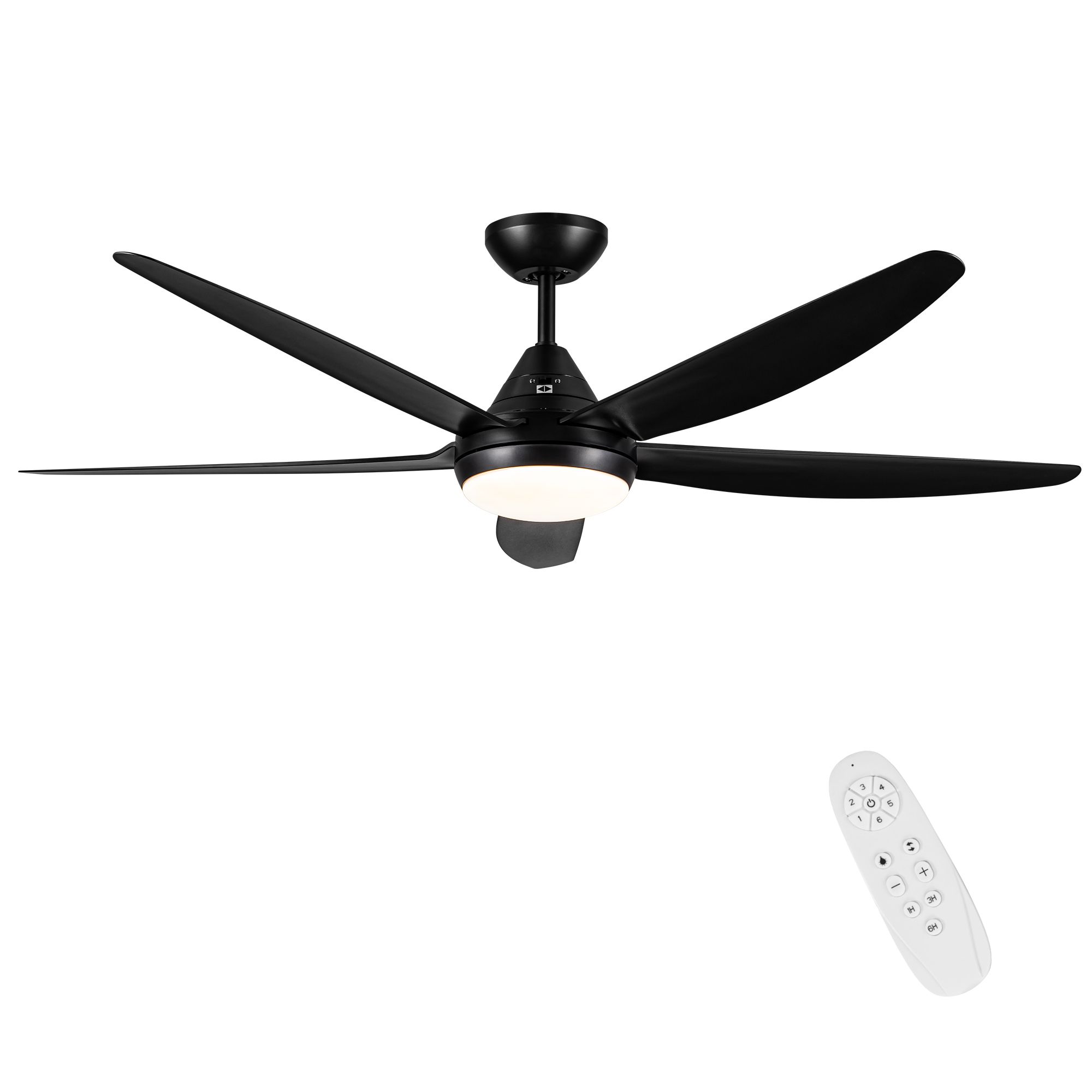 Sysdeal Lighted Ceiling Fan 56-inch remote control ceiling fan, six