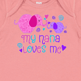 thumbnail image 4 of Inktastic My Nana Loves Me- cute elephants Boys or Girls Baby Bodysuit, 4 of 5