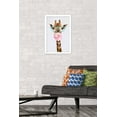 thumbnail image 2 of Reinders - Funky Giraffe Wall Poster, 14.725" x 22.375" Framed, 2 of 5