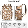 thumbnail image 3 of 20L Insulated Cooler Backpack for Camping Picnic Beach - Leakproof Soft Cooler Bag with High-Capacity Fits 26 Cans, Long-Lasting Insulation Keeps Food & Drinks Cold/Hot 20H, Perfect, 3 of 5