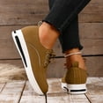 thumbnail image 6 of Xfvqtps Womens Lace up Casual Shoes Thick Sole Sneakers Comfortable Walking Shoes for Fall Winter Versatile Stylish Design Brown, 6 of 8