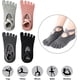 thumbnail image 5 of 4 pares de calcetines de yoga para mujer, calcetines de pilates antideslizantes con agarre de 5 dedos, calcetines deportivos, suela de goma adecuada, para baile, yoga, pilates TUNC Sencillez, 5 of 5