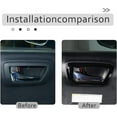 thumbnail image 3 of TINKI ABS Inner Car Look Interior Door Handle Panel Cover Trim Fit for Toyota Tacoma 2016 2017 2018 2019 2020 2021 2022 2023 Interior Door Handle Frame, 3 of 14