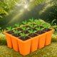 thumbnail image 1 of 12 agujeros Silicona plántulas bandejas de inicio de la planta de flores transpirables Caja Bandeja de siembra de jardinería reutilizable para el sistema de cultivo de hidroponía, 1 of 6