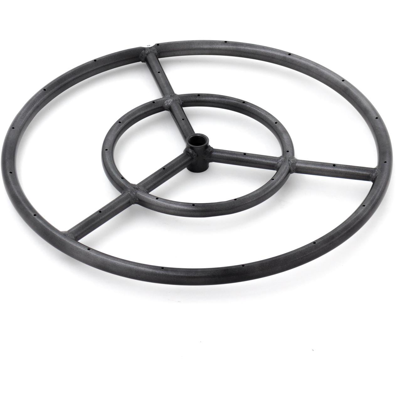 SS Lakeview Outdoor Designs 18-Inch Square Propane Double-Ring Burner 