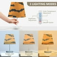 thumbnail image 4 of Retro Bats on Orange Desk Lamp LED Table Nightstand Lamps with 3 Color Temperatures for Home Bedroom Living Room Decor 6x11, 4 of 8