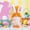 Orange, variant on Uutvery Easter Bunny 2026 Holding Soft Doll Ornament, Plush Bunny for Home Car Decoration, 15.75x5.12x3.94 inches