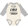 thumbnail image 3 of Inktastic My Dad is an EMT and a Hero Boys or Girls Long Sleeve Baby Bodysuit, 3 of 5
