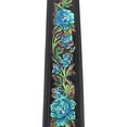 thumbnail image 6 of Walker And Williams KB-11 Gloss Black Strap w/Carved Cyan Blue Roses On Grain Leather, 6 of 9