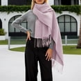 thumbnail image 2 of HNMKIU Soft Winter Scarf For Cozy Thick Wrap Shawl Elegant Neck Warmer Crafted For Casual Home Comfort And Year Round Wear PP2,One Size, 2 of 5