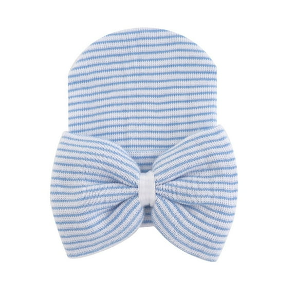 EnJoCho Toddler Fashion Hats Baby Girls Bows Stripe Headbands Nursery Caps Baby Small Kids Cute Daily Head Wear