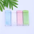 thumbnail image 2 of 200pcs Plastic Toothpicks Brush DoubleEnded Oral Care Tooth Sticks Random Color, 2 of 7