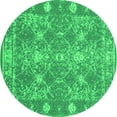 thumbnail image 1 of Ahgly Company Indoor Round Persian Green Bohemian Area Rugs, 7' Round, 1 of 1
