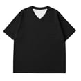 thumbnail image 2 of Shirts for Tween Girl V Neck Short Sleeve Tops Basic Plain Girls' Fashion 11-12 Years, 2 of 5