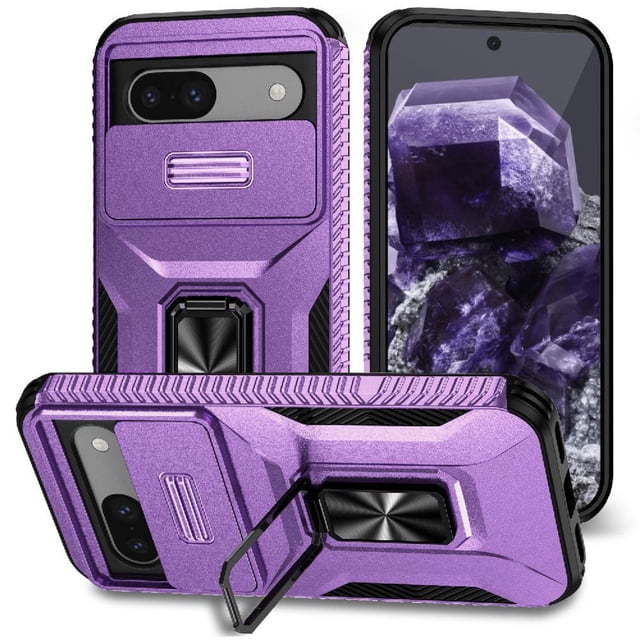 Case for GANGXUN Google Pixel 8A -Dual Protection, Holder, Magnetic Function for Car