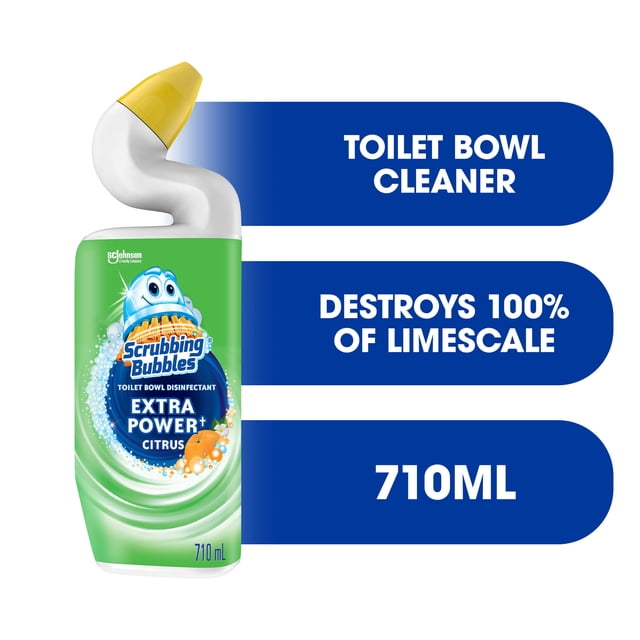 Scrubbing Bubbles® Toilet Bowl Cleaner, Extra Power, Rainshower Scent, 710mL
