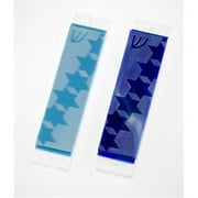 Judaica Kingdom SF-GMZ-3049-1 Bar Mitzvah and Bat Mitzvah Mezuzahs - Star of David Pattern Mezuzah Aqua opalscent