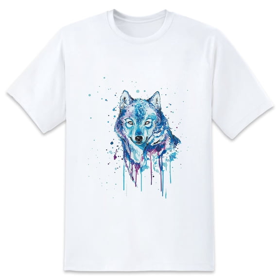 Men's Graphic TeeWolf (3) Letter Print T-Shirts Round Neck Short Sleeves Sizes XS-5XL Summer Daily Casual Tops