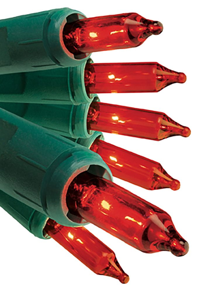 GE 105 Mini Lights Red Christmas Lights Holiday Patio Garden String