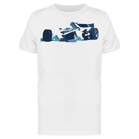 Abstract Blue Formula Racing Car Tee Men's -Image by Shutterstock