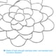 thumbnail image 4 of Tapa de rana organizadora de flores de acero inoxidable Uxcell de 5 y 6 pulgadas con 4 clips, tono plateado, paquete de 2, 4 of 5