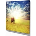 thumbnail image 2 of Éléphant de Savane dans la Prairie - Impression sur Toile Africaine Extra Grand, 2 of 3
