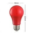 thumbnail image 4 of Ampoule Colorée A19, Ampoules Rouges pour Éclairage de Vacances, Ampoule LED Non Dimmable avec Base Moyenne E26, Économe en Énergie, Longue Durée, 10 Pcs, 4 of 4