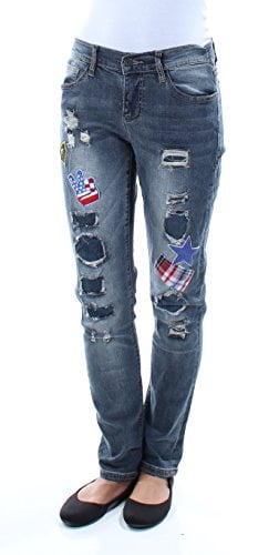 Earl Jeans Patched Boyfriend Womens 