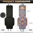 thumbnail image 7 of CHAQLIN Vintage Floral Pattern Airbag Compatible Car Seat Covers for Most Cars, Polyester Machine Washable Car Front Seat Covers Quilted Protective Cover, 7 of 7