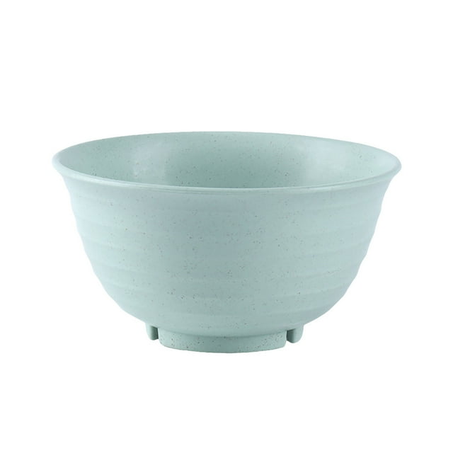 Clearance! hoksml Plastic Bowls, a set of four large kids cereal bowls made from eco-friendly wheat straw fiber and PP material. These Nordic green bowls are microwave and dishwasher safe, featuring a minimalist round design with smooth edges. Perfect for cereal, soup, rice, and more.