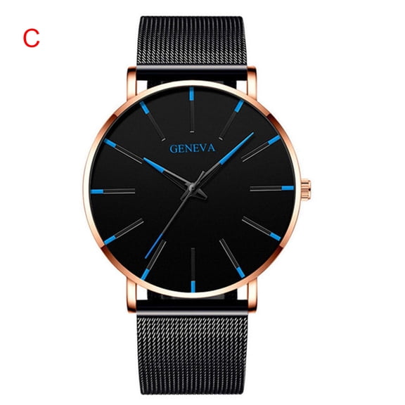 Fashion Watches for Men Women, Gaqring Bling Diamond Stainless Steel Mesh Quartz Watch, Analog Display 3ATM Water Resistant Casual Wristwatch for Daily Use Gift