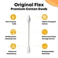thumbnail image 2 of TerpTitans Original Flex â€“ Flexible Cotton Swabs, 400 Count â€” Spiral Tip For Max Absorption and Fine Point Tips For Tight Spaces | Zero Plastic Packaging | 2-Pack, 2 of 7