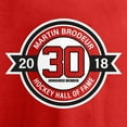 thumbnail image 3 of Youth Fanatics Martin Brodeur Red New Jersey Devils Hall of Fame T-Shirt, 3 of 3