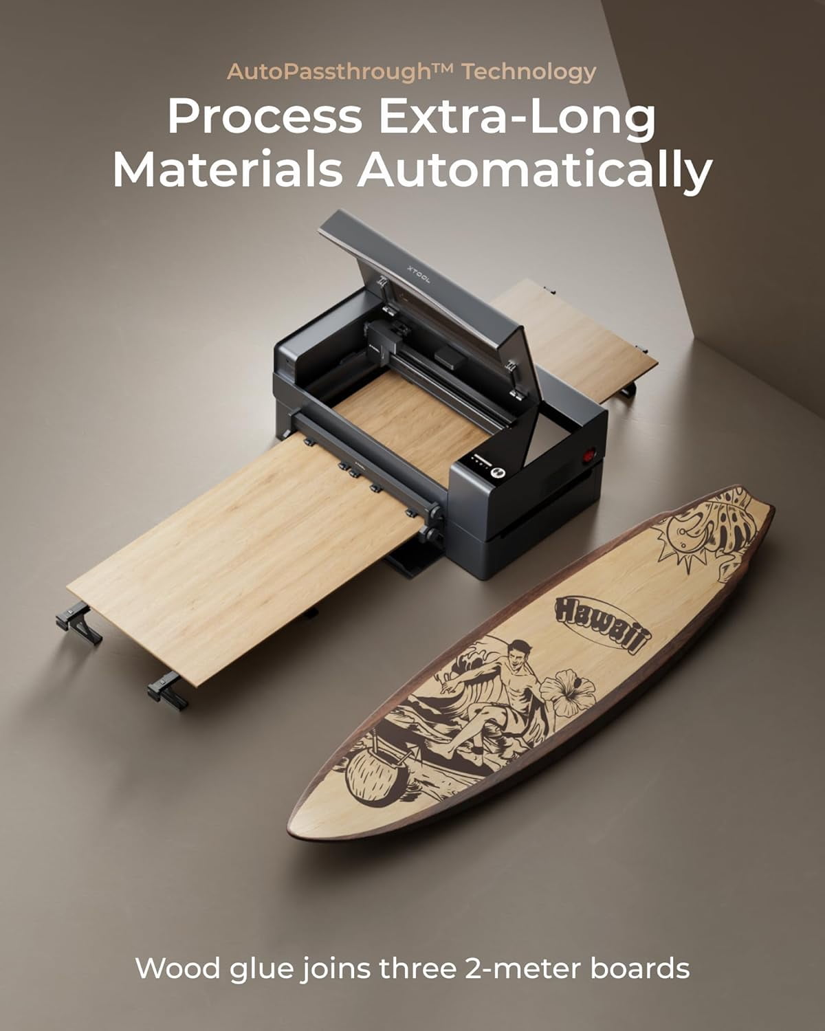 xTool P2S 55W CO2 Laser Cutter Versatile Bundle, with Riser Base, Conveyor Feeder, RA2 Pro Rotary, Dual Smart 16MP Cameras, Curved Surface Engraving, Smart Desktop CO2 Laser Engraver Machine