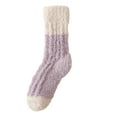 thumbnail image 4 of iHPH7 Fuzzy Socks for Women Gifts for Women Thick Fuzzy Socks Crew Socks for Women Sleeping Socks Cute Fuzzy Socks for Women Plush Socks Purple One Size, 4 of 4