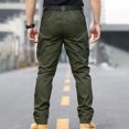 thumbnail image 3 of Men's Tactical Outdoor Pants Multi-Pocket Ripstop Stretch Work Cargo Pants, 3 of 8