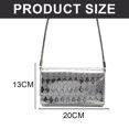 thumbnail image 2 of Bolso pequeño de moda Bolso de PU para debajo del brazo Bolso de primavera de un solo hombro para debajo del brazo plateado, 2 of 5