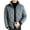 Gray, variant on Lilgiuy Men's Winter Jackets Casual Solid Color Long Sleeve Zipper Stand Collar Thermal Cotton Coat with Pockets Gifts for Men