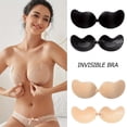 thumbnail image 2 of Sujetador de realce adhesivo invisible, sujetador autoadhesivo push-up sin tirantes y sin costuras, suave y de apoyo, lencería y ropa interior para mujer, 2 of 3