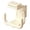 Beige, variant on Wall Mount Tissue Holder for Cabinet, U-Shape Opening Paper Towel Rack, Space-Saving Napkin Organizer for Kitchen Bathroom Toilet, Fits 0.63" Shelf, White 15x15cm, By Harlik