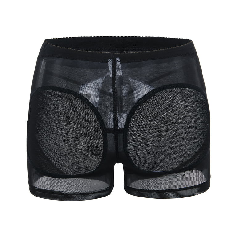Women's Butt Lifter Underwear Boyshorts Panties Body Shaper Buttocks Rich  Shapewear Booster Booty Shorts, Beige, L
