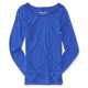 thumbnail image 1 of Aeropostale - Camiseta básica de neón para mujer, color azul, talla mediana Aeropostale  Camiseta básica, 1 of 2
