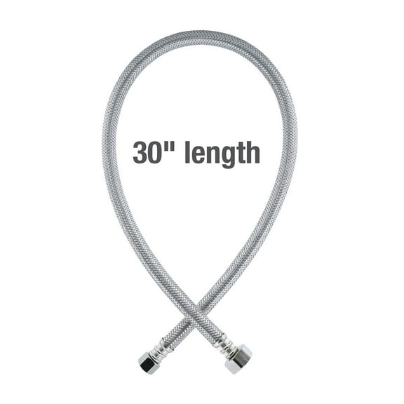 Mainstays 30 inch Stainless Steel Faucet Supply Line Hose, 1-Pack (59705)
