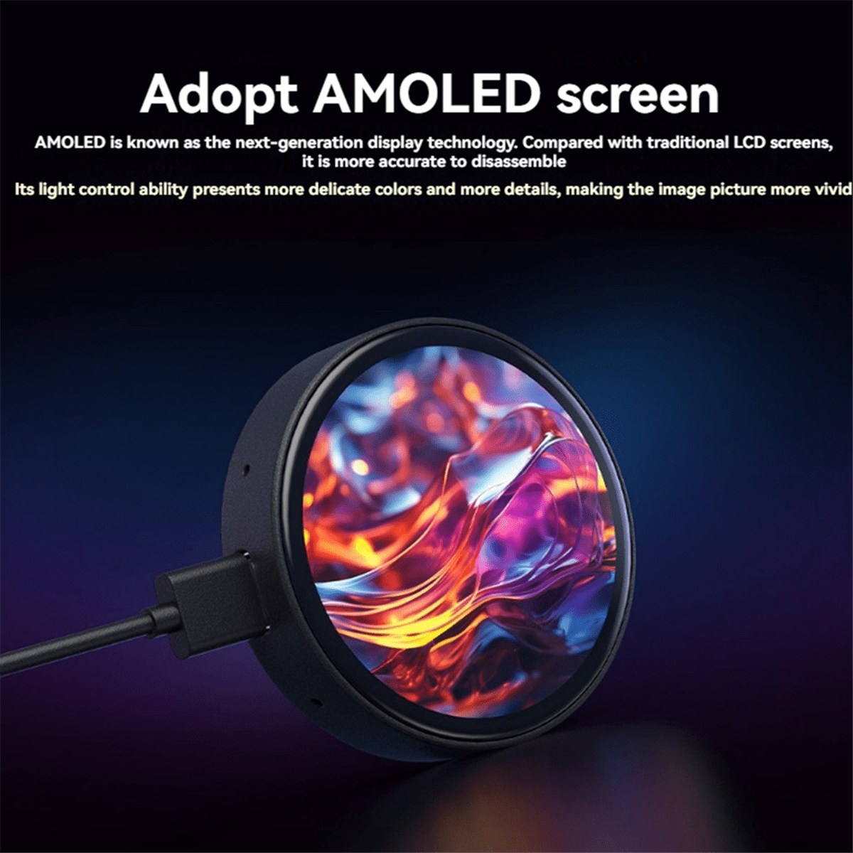 ESP32-S3 Development Board 1.75inch AMOLED Touchscreen with Case Support XiaoZhi AI Voice Interaction,1 * Touchscreen(with Case) 1 * Speaker