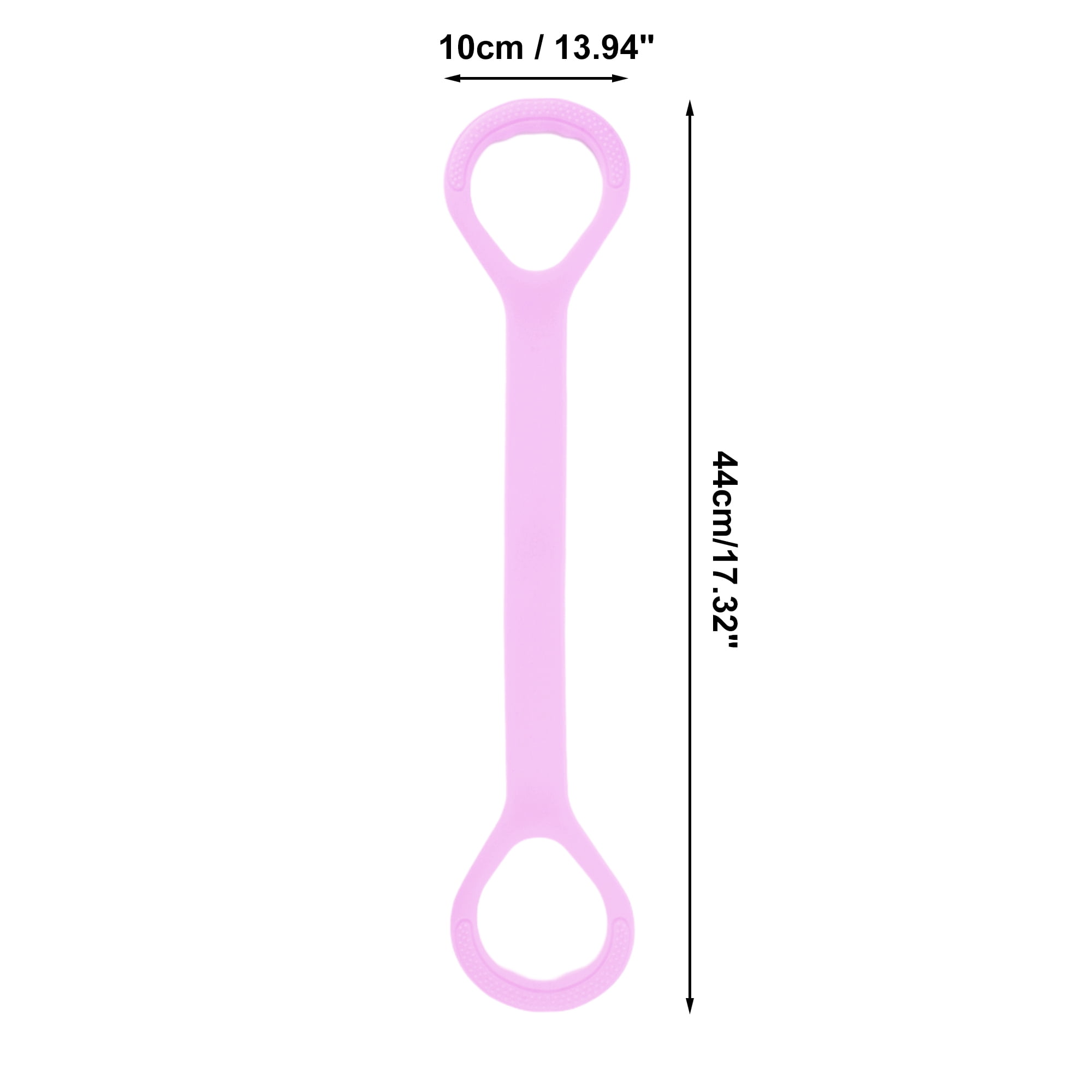 Unique Bargains Durable 8 Shaped Yoga Stretch Band 18 90 x3 94 1 Pc Purple