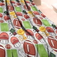 thumbnail image 3 of Gray Football Elements Pattern Blanket,Comfortable Soft Lamb Wool Throw Blanket,All Season,Warm Lightweight Blankets for Sofa Bed Couch Living Room Chair,60"x80", 3 of 4