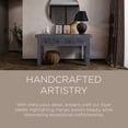 thumbnail image 2 of Maven Lane Veena Handmade Heritage Wooden Console Table, Grey Distressed Finish, 2 of 6