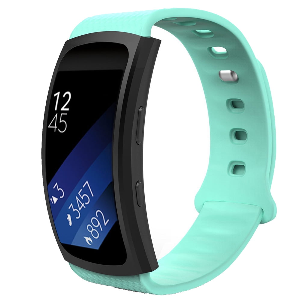 StrapsCo Small Large Silicone Sport Replacement Watch Band Strap For Samsung Gear Fit 2 SM R360 Walmart