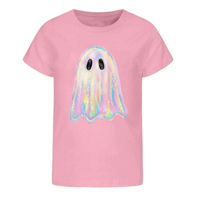 Halloween Print Kids T Shirt Party Tee For Boys And Girls Comfortable Short Sleeve Top
